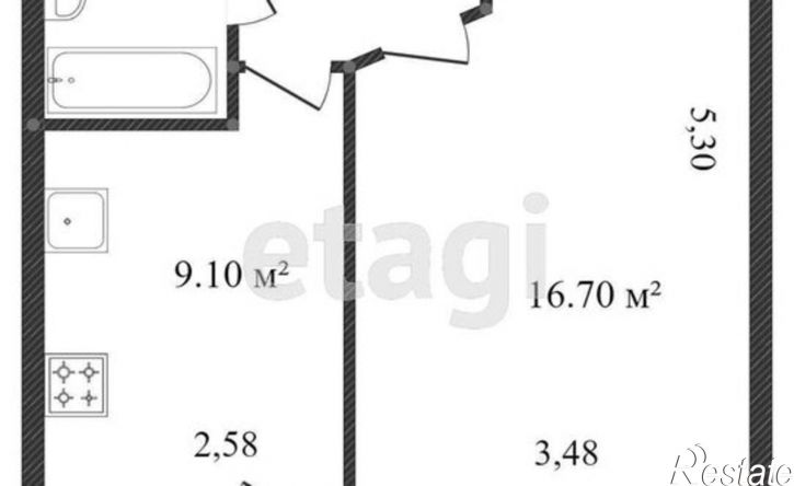 1-комн квартира Северная улица, 36А,  д. 36А
