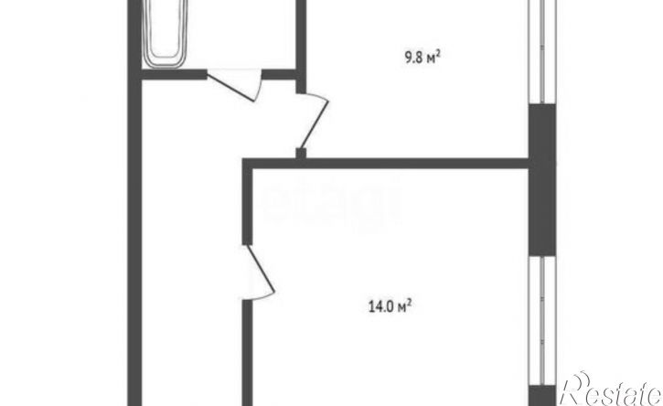 1-комн квартира Колхозная улица, 35Б,  д. 35Б
