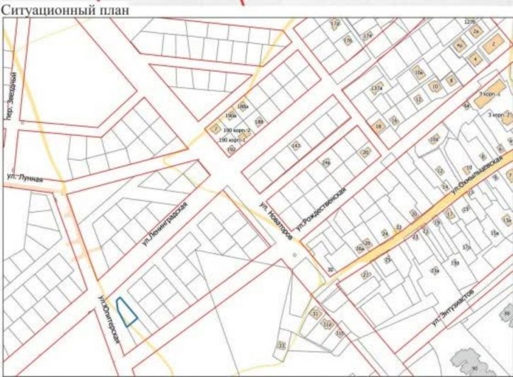 Земельный участок Ленинградская улица,