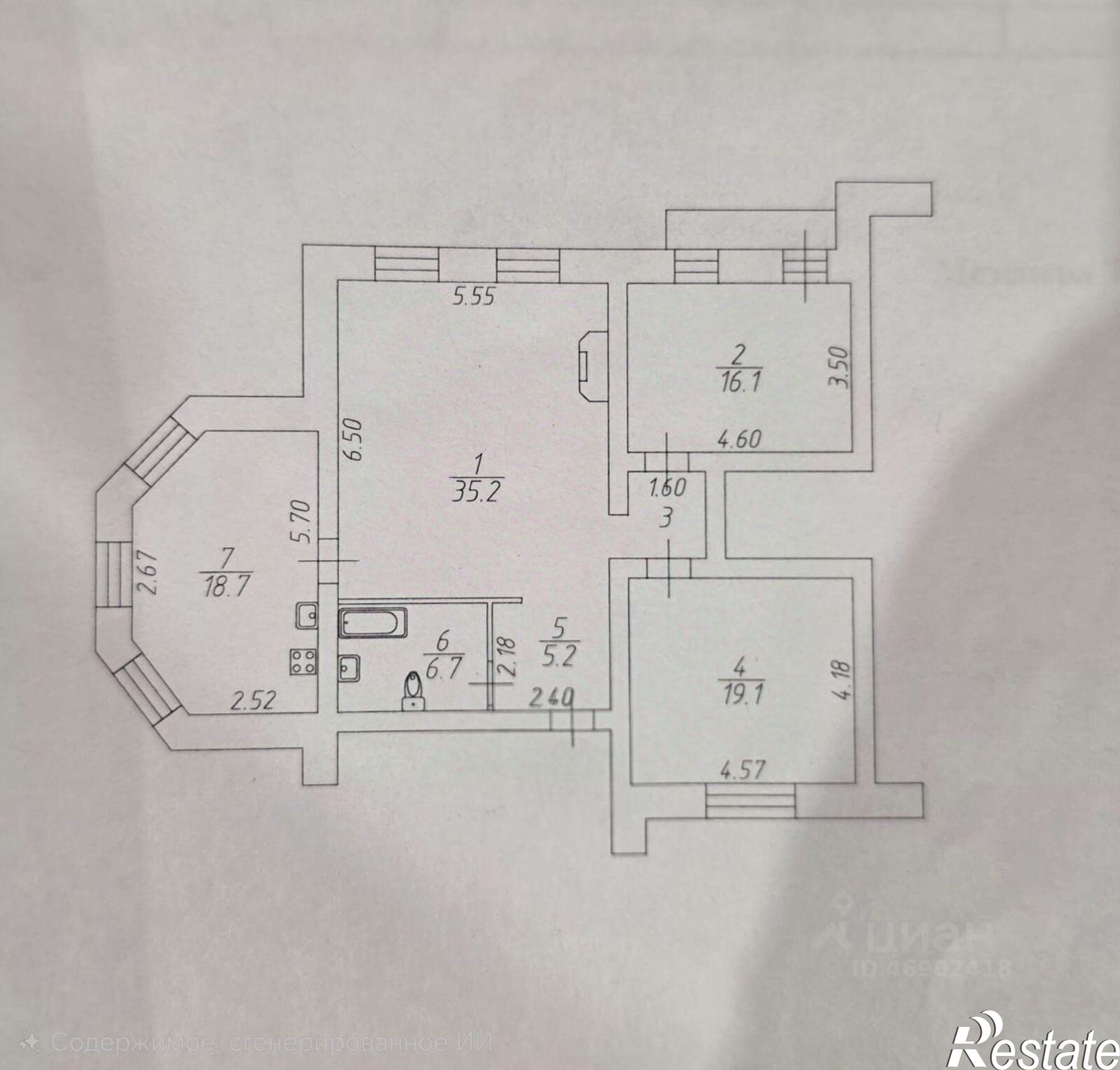 Купить квартиру за 10 800 000 рублей на Пригородная улица, 8В