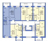 1-комн, 38 кв м, этаж 2/11 Ярославская улица, 33