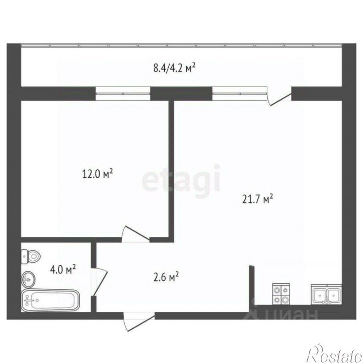 1-комн квартира Судоремонтная улица, 2Г,  д. 2Г