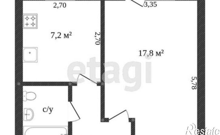 1-комн квартира улица Карла Маркса, 115,  д. 115