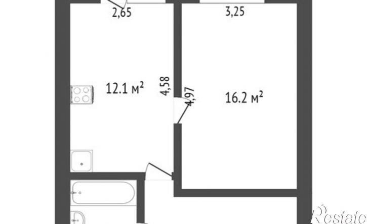 1-комн квартира улица Челюскинцев, 47,  д. 47