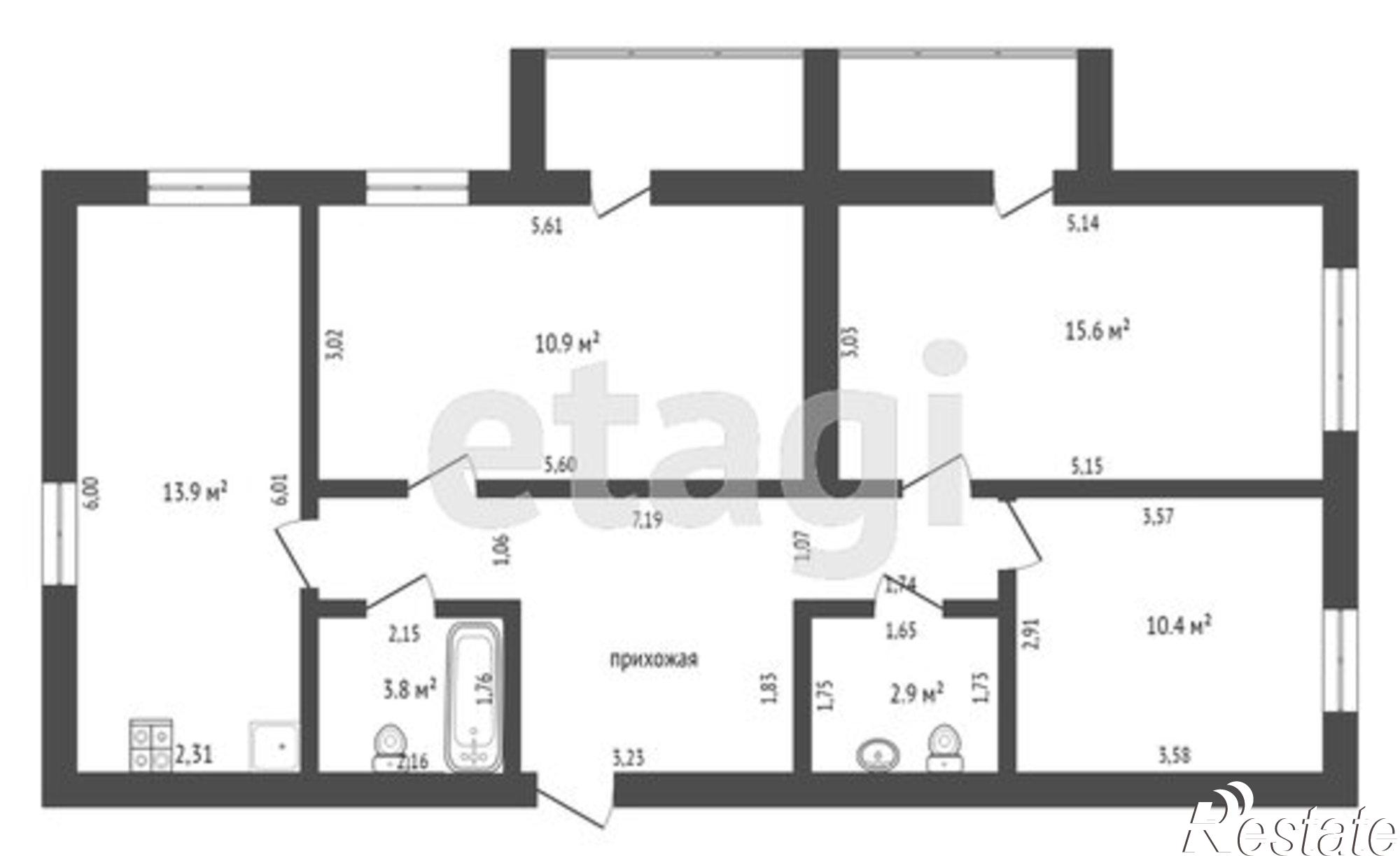 Купить квартиру за 10 300 000 рублей на улица Горького, 7
