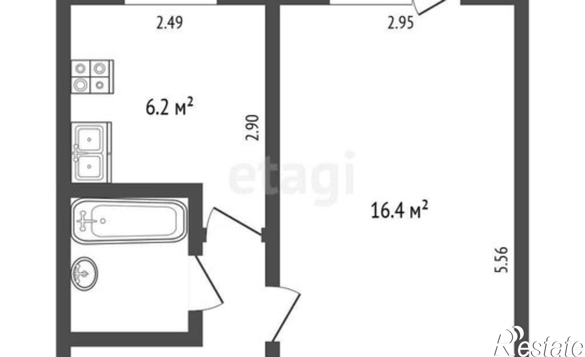 Купить квартиру за 2 870 000 рублей на улица Чернышевского, 112Б