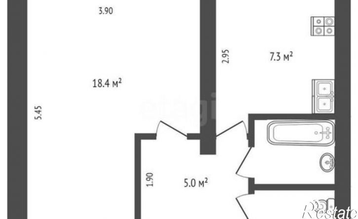 1-комн квартира Московское шоссе, 20,  д. 20