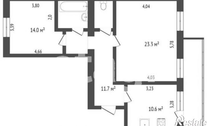 2-комн квартира ул Карла Маркса, 123,  д. 123