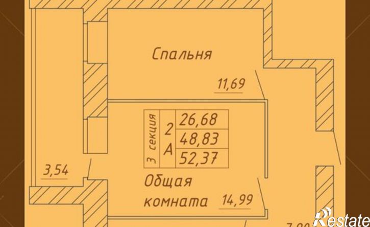 2-комн квартира в новом доме Белозерское шоссе, 10А
