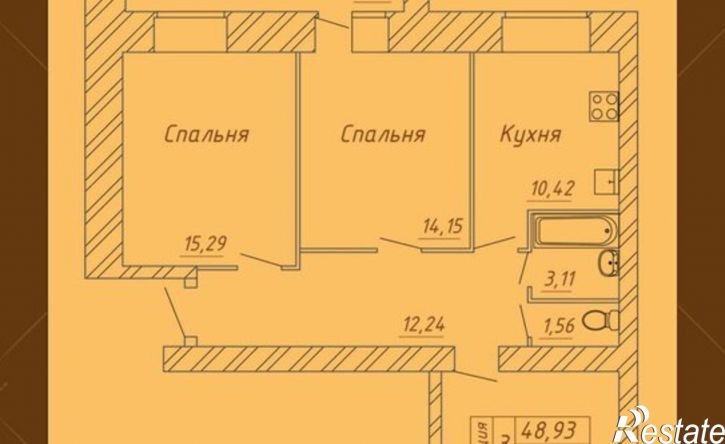 3-комн квартира в новом доме Белозерское шоссе, 10А