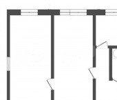 2-комн, 40кв м, этаж 1/4 Пролетарская улица, 26