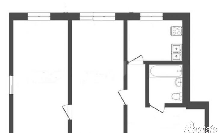 2-комн квартира Пролетарская улица, 26,  д. 26