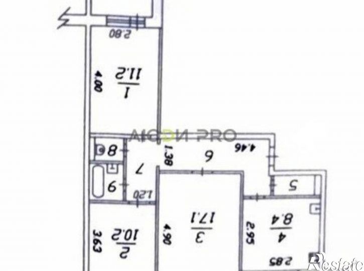 3-комн квартира Окружное шоссе, 13Б,  д. 13Б