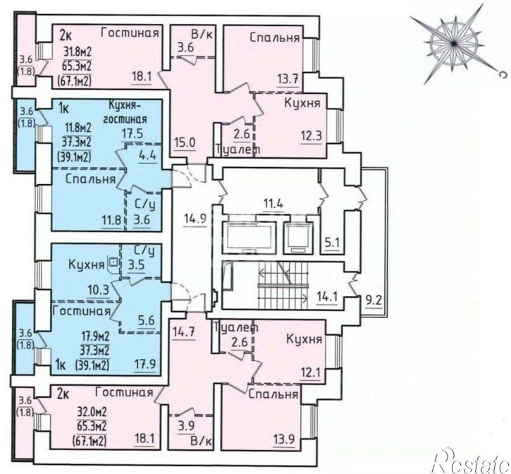 1-комн квартира улица Гагарина, 80А к1,  д. 80А к1