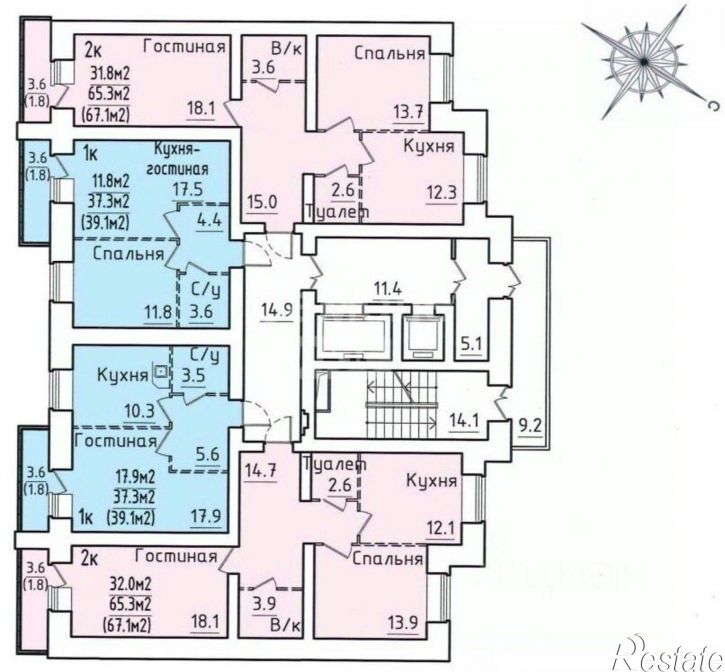 2-комн квартира ул Гагарина, 80а 1,  д. 80а 1,  к. 1