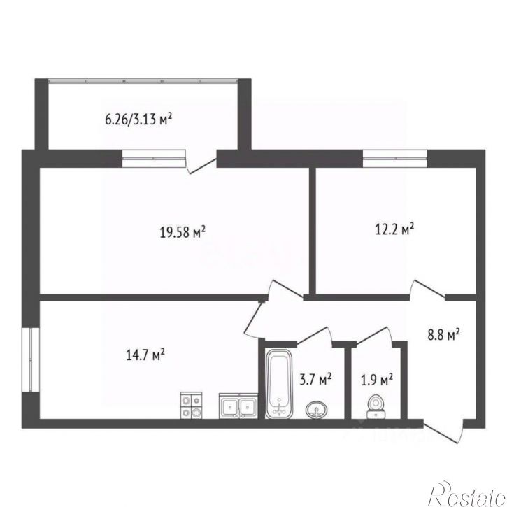 2-комн квартира Сухонская улица, 4А,  д. 4А
