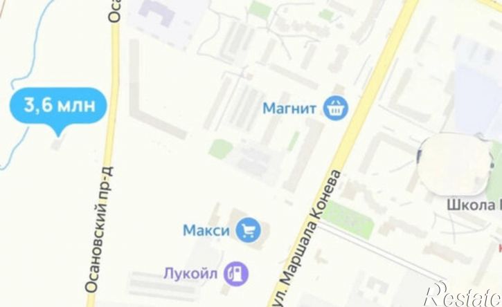 1-комн квартира Новгородская улица, 58А