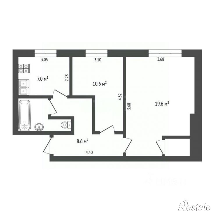 2-комн квартира Советский проспект, 131 к1,  д. 131 к1