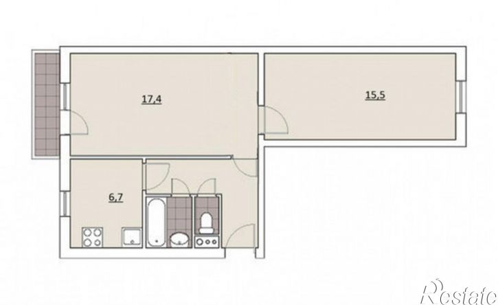 2-комн квартира ул Добролюбова, 31,  д. 31