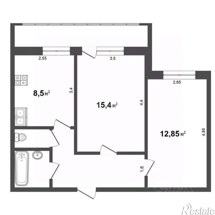 2-комн квартира улица Карла Маркса, 97,  д. 97