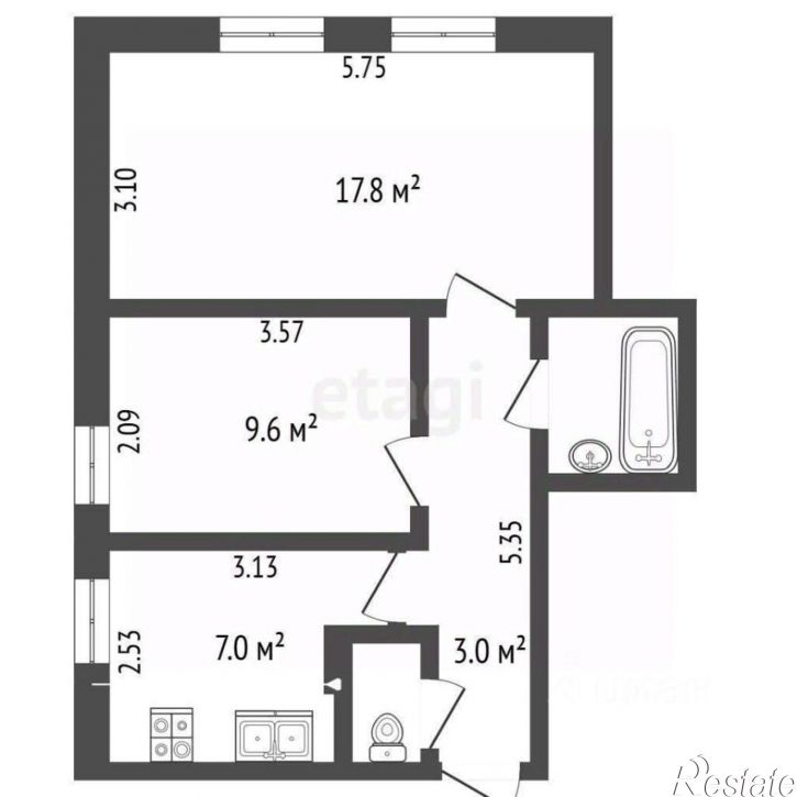 2-комн квартира Советский пр-кт, 84,  д. 84