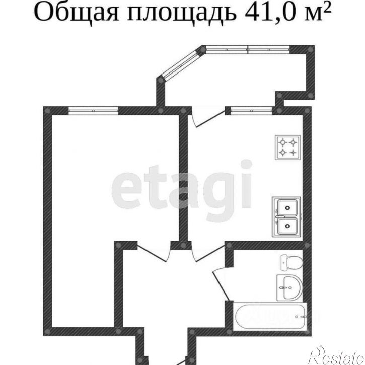 1-комн квартира Окружное шоссе, 24А,  д. 24А
