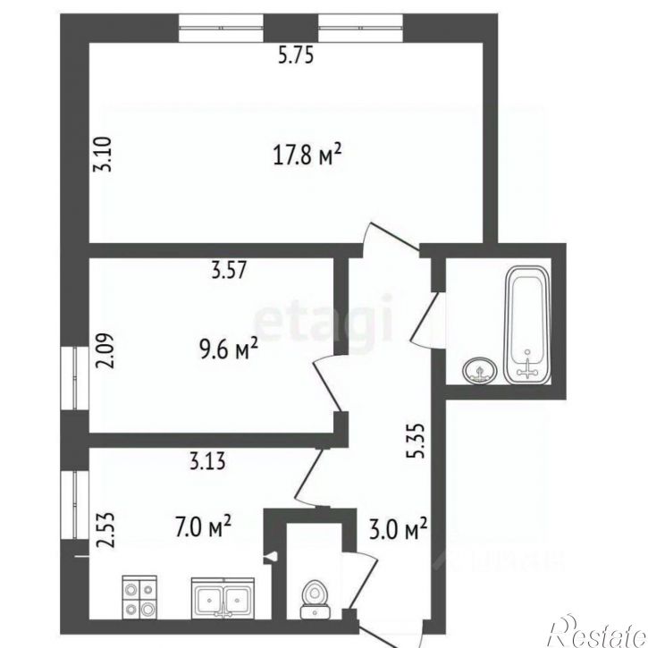 2-комн квартира Советский проспект, 84,  д. 84