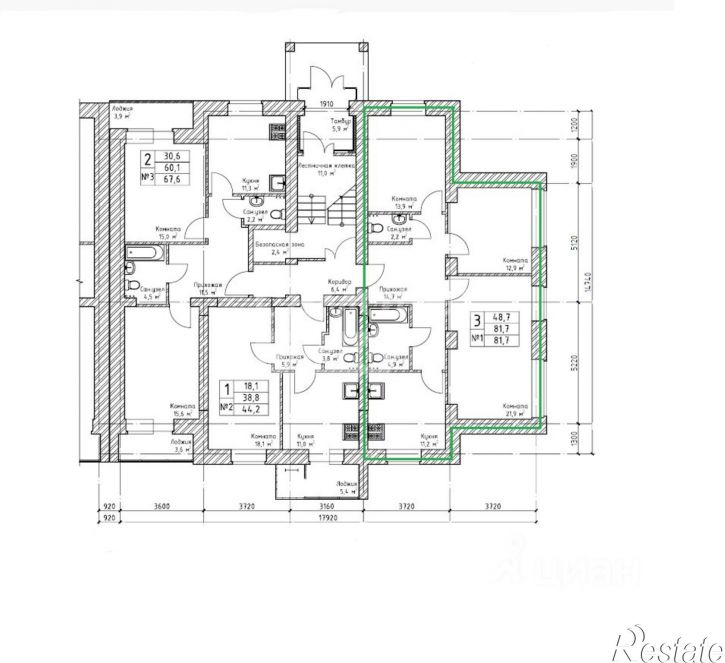 3-комн квартира улица Энгельса, 71Б,  д. 71Б