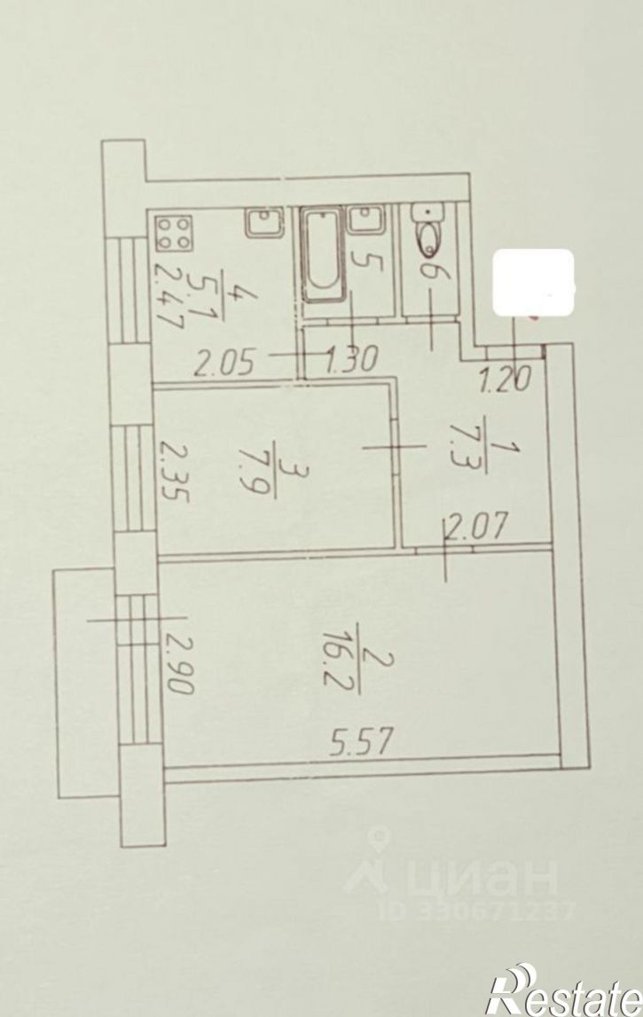 2-комн квартира улица Чернышевского, 115А,  д. 115А