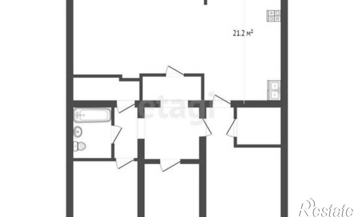 3-комн квартира улица Возрождения, 50А,  д. 50А