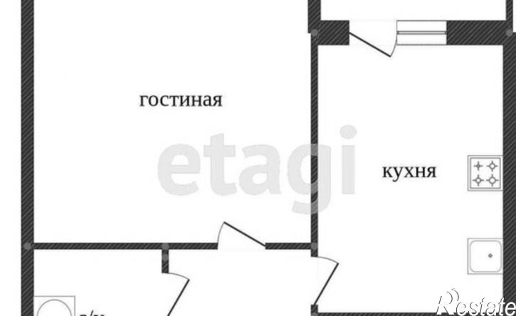 1-комн квартира Паровозный пер, 34,  д. 34