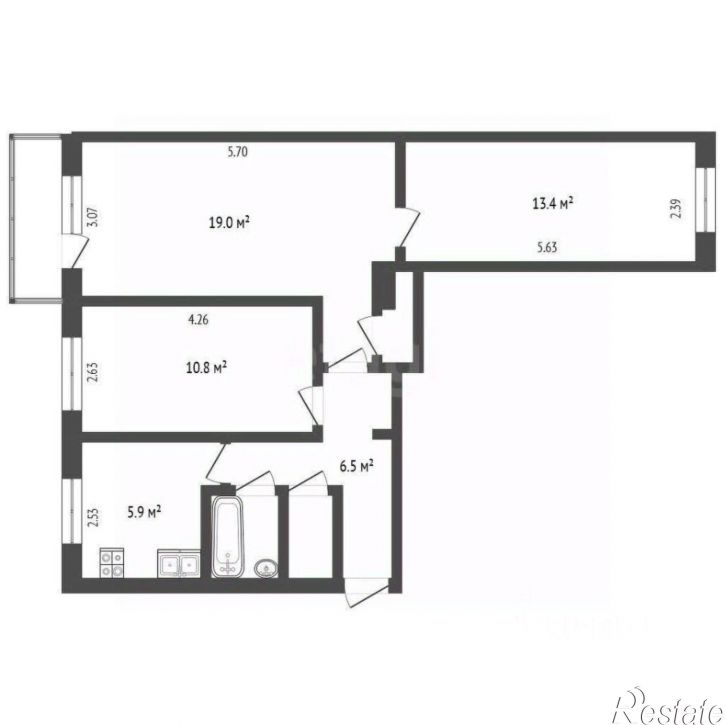 3-комн квартира Советский проспект, 116,  д. 116