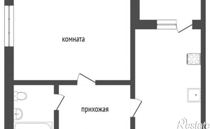 1-комн квартира Огородный переулок, 3А,  д. 3А