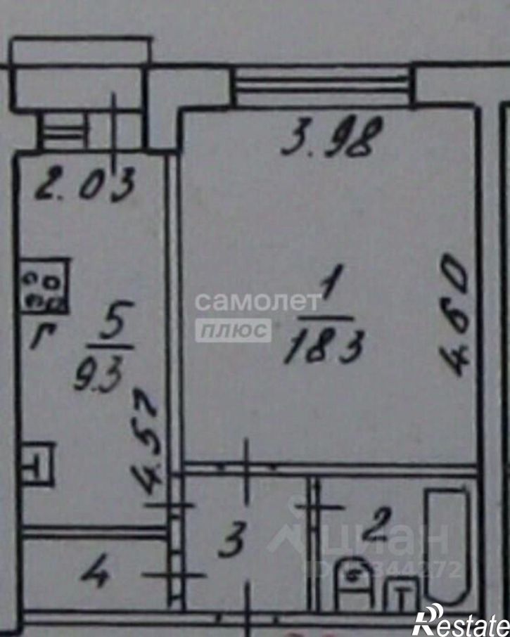 1-комн квартира Паровозный пер, 34,  д. 34