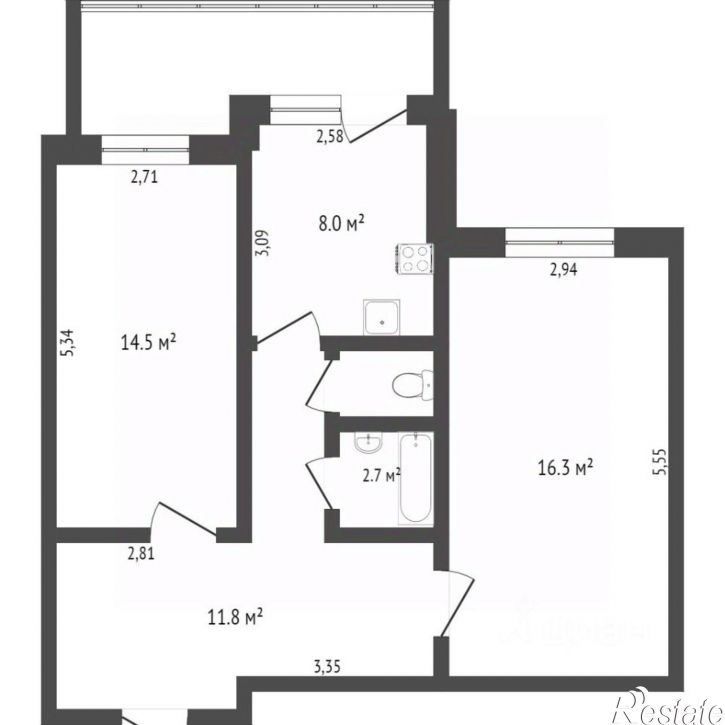 2-комн квартира ул Судоремонтная, 4а,  д. 4а