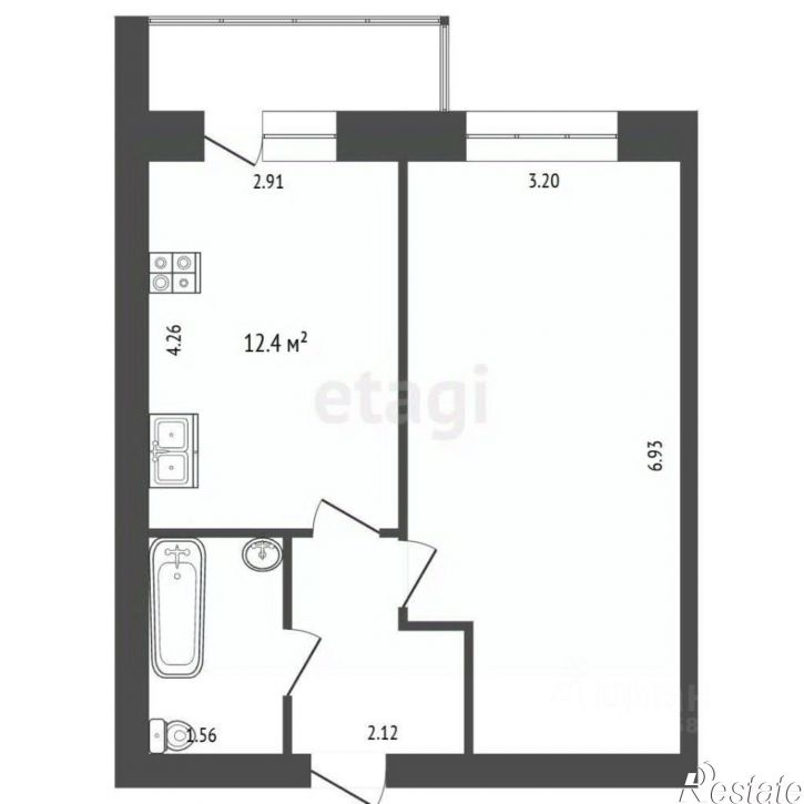1-комн квартира Осановский проезд, 14,  д. 14