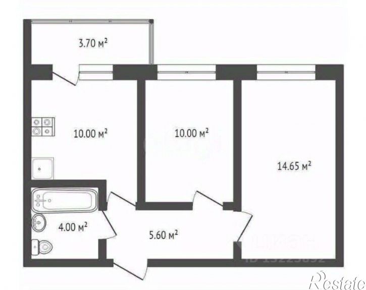 2-комн квартира улица Карла Маркса, 103Б,  д. 103Б