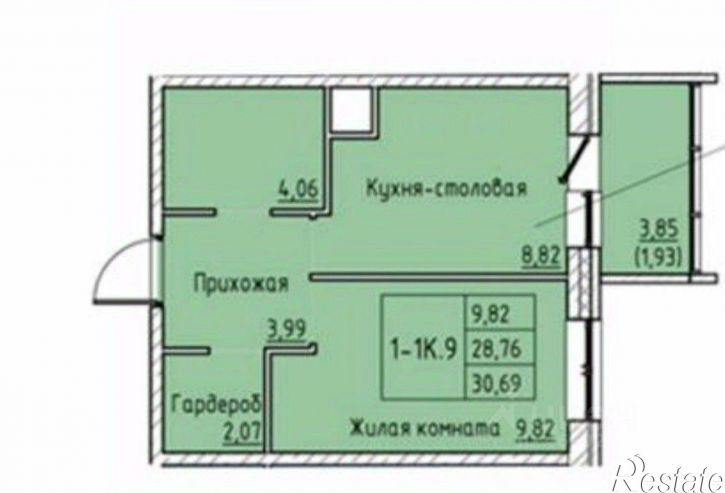 1-комн квартира Пошехонское шоссе, 38Е,  д. 38Е