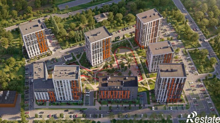 1-комн квартира в новом доме улица Возрождения, 76,  д. 76