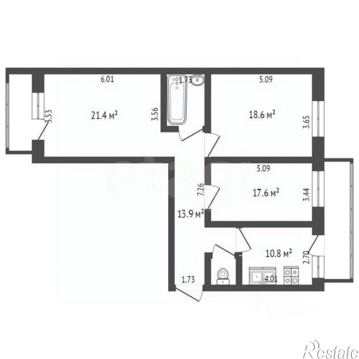 3-комн квартира Белозерское шоссе, 10,  д. 10