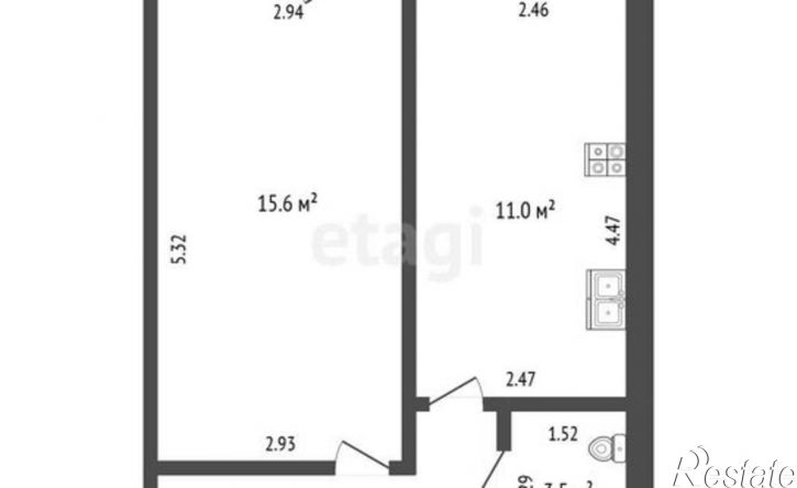 1-комн квартира Осановский проезд, 33