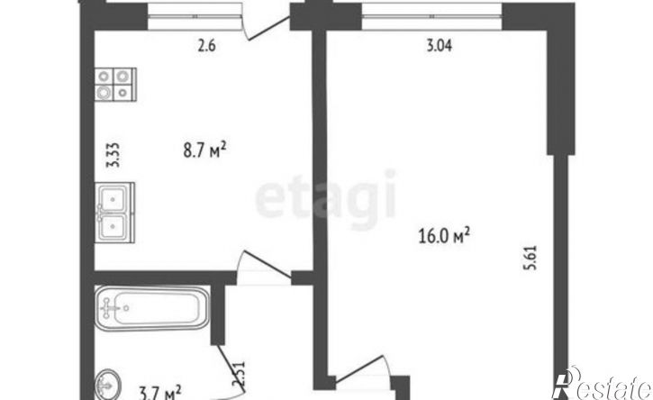 1-комн квартира ул Ярославская, 31б,  д. 31б
