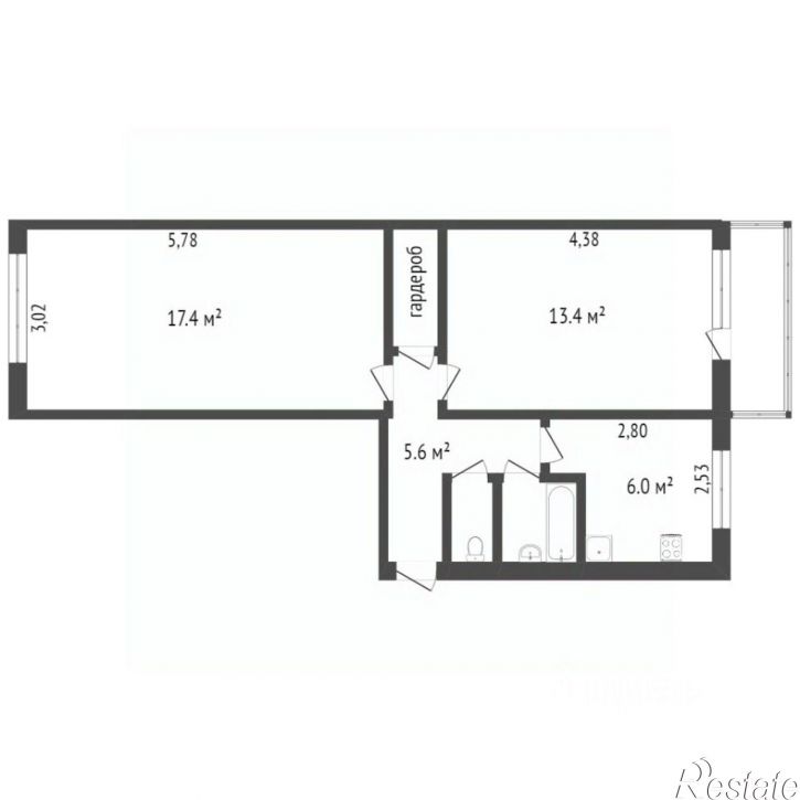 2-комн квартира улица Тендрякова, 27,  д. 27