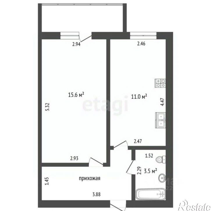 1-комн квартира Осановский проезд, 33,  д. 33