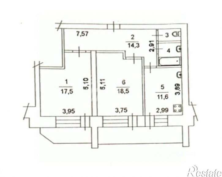 2-комн квартира ул Архангельская, 13,  д. 13
