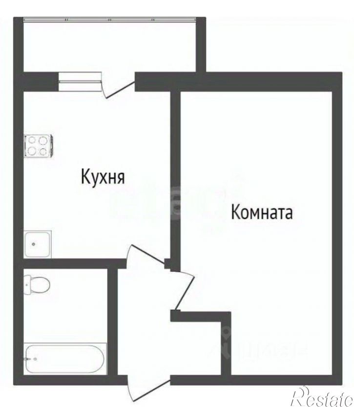 1-комн квартира ул Гагарина, 80б,  д. 80б