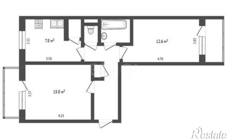 2-комн квартира ул Фрязиновская, 36а,  д. 36а