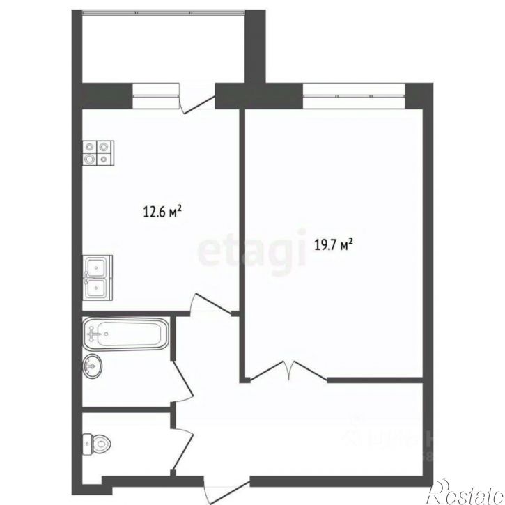1-комн квартира ул Северная, 16а,  д. 16а