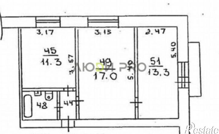 2-комн квартира ул Залинейная, 26в,  д. 26в