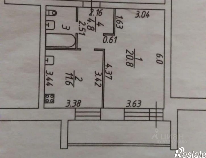 1-комн квартира ул Северная, 36,  д. 36